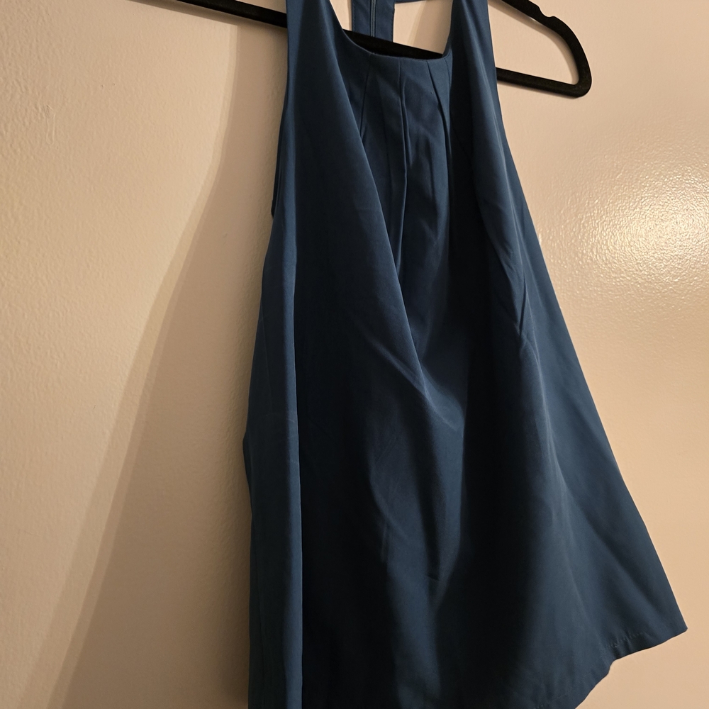 Blue Sleeveless Top